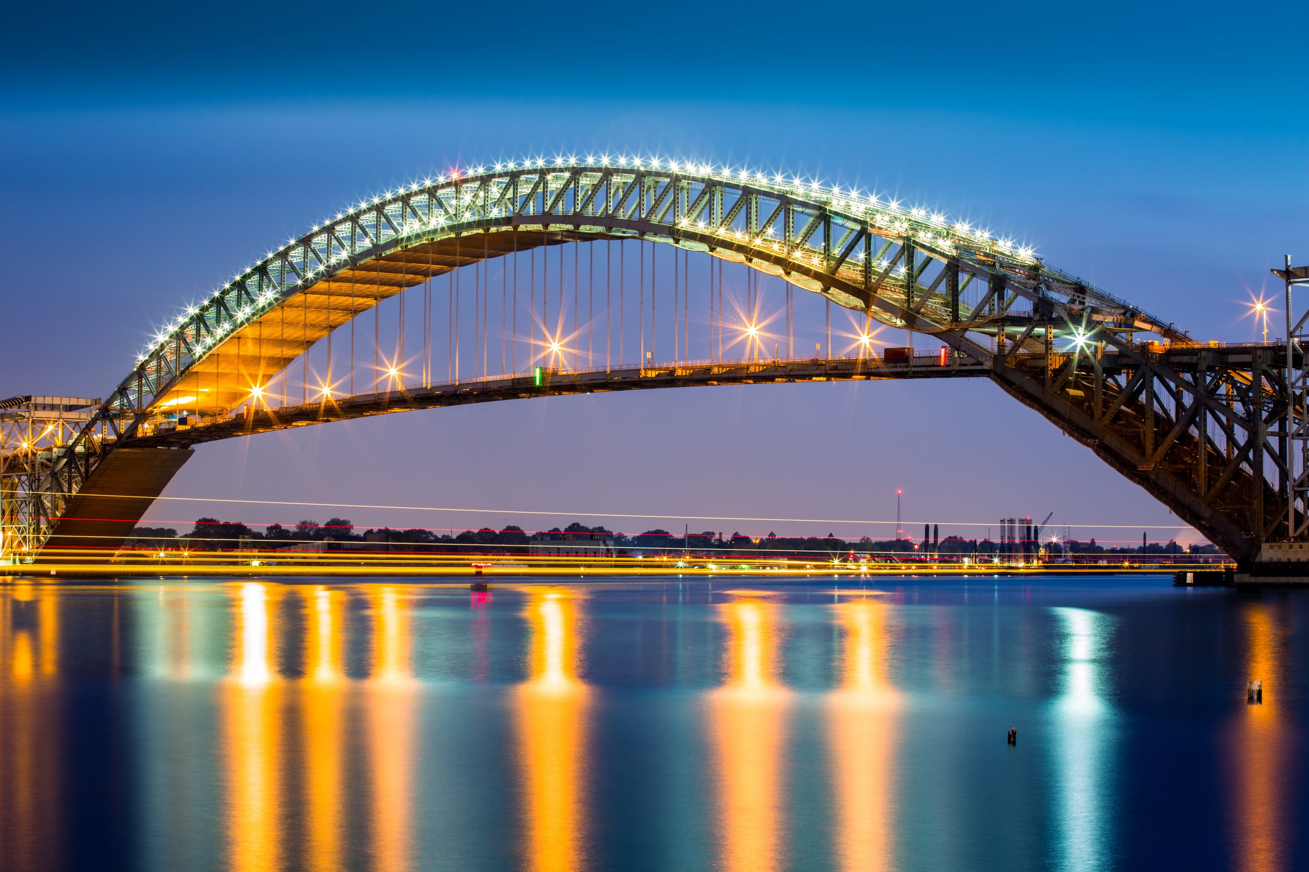 Bayonne Bridge, New Jersey at dusk Themba Tutors