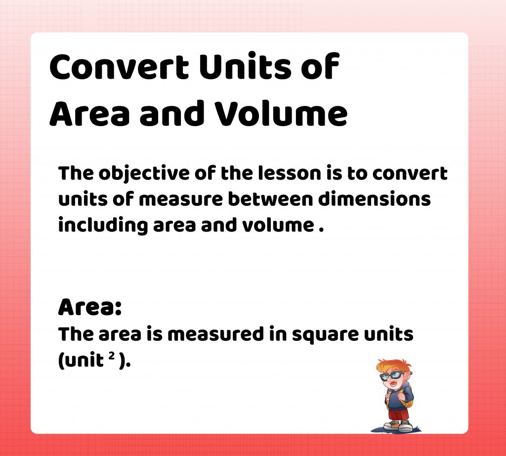 Convert Units of Area and Volume