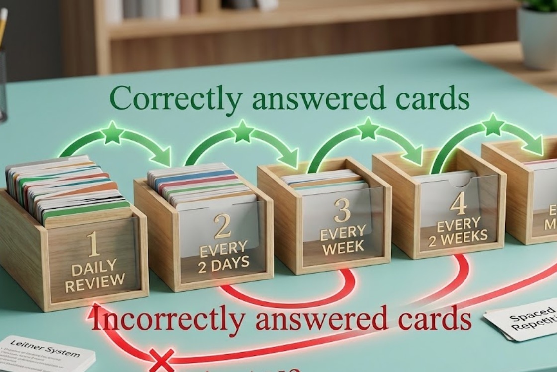 leitner-system-for-flashcards-1 A Smarter Way To Study: Leitner System For Flashcards