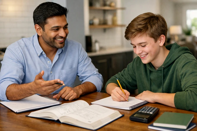 How Math Tutoring Works teacher teaching math at home