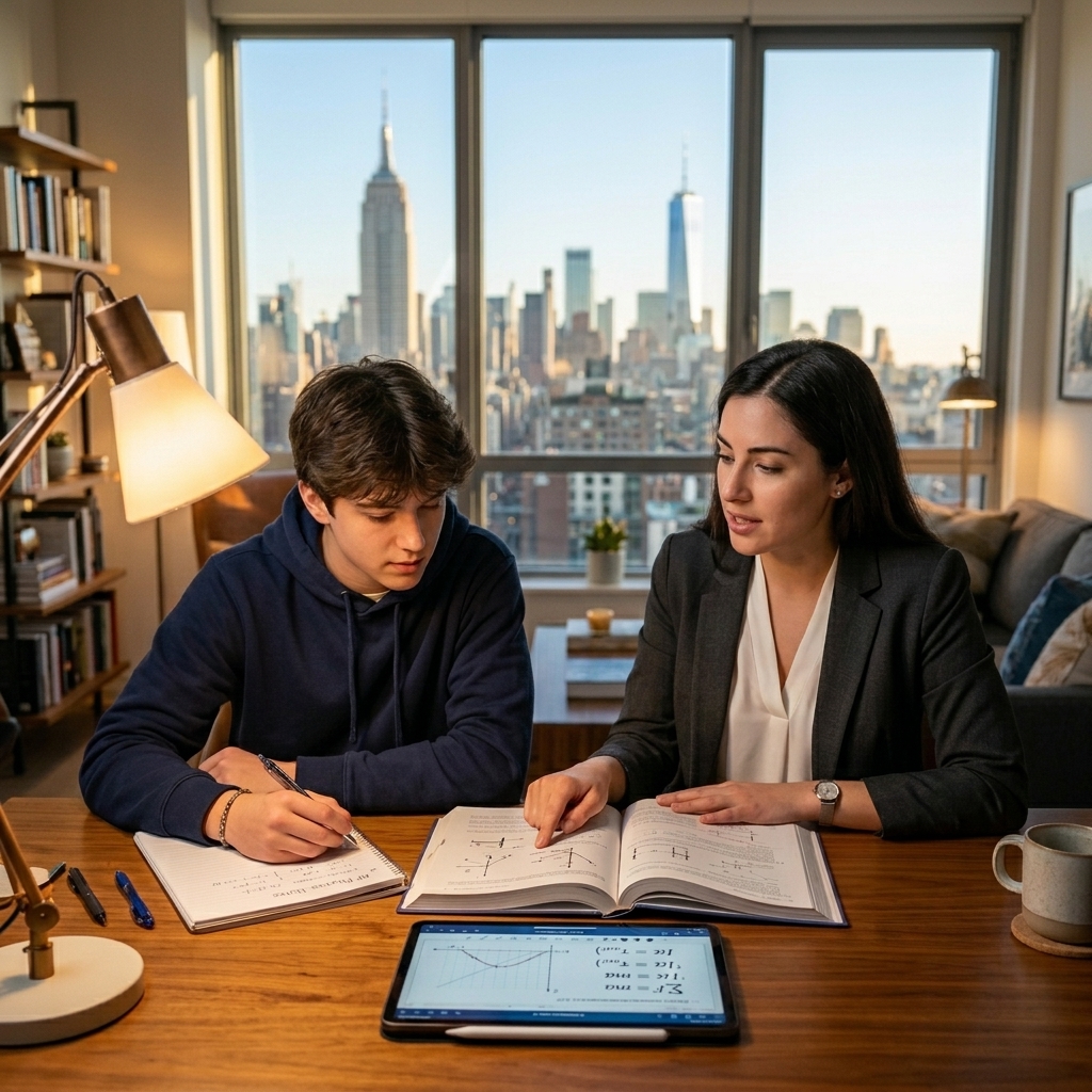 science-tutor-brooklyn-nyc Science Tutor teaching a high school student in Brooklyn NYC