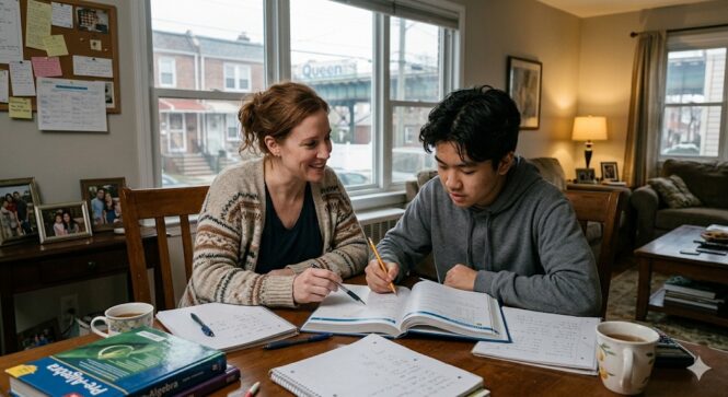 Individualized tutoring allows Algebra 2 instruction to adapt directly to a student’s learning profile, coursework demands, and academic pacing. Some students need support rebuilding foundational algebraic fluency, while others require help managing honors-level pacing or preparing for Regents exams. Our tutors evaluate where breakdowns are occurring and create structured lesson plans that address both immediate coursework challenges and long-term mathematical development. Tutoring plans may focus on: test preparation assignment completion consistency problem-solving accuracy pacing management conceptual reinforcement multi-step reasoning development Rather than relying on generalized worksheets or broad review programs, sessions are tailored to the student’s actual classroom environment and academic goals. Individualized tutoring allows Algebra 2 instruction to adapt directly to a student’s learning profile, coursework demands, and academic pacing. Some students need support rebuilding foundational algebraic fluency, while others require help managing honors-level pacing or preparing for Regents exams. Our tutors evaluate where breakdowns are occurring and create structured lesson plans that address both immediate coursework challenges and long-term mathematical development. Tutoring plans may focus on: test preparation assignment completion consistency problem-solving accuracy pacing management conceptual reinforcement multi-step reasoning development Rather than relying on generalized worksheets or broad review programs, sessions are tailored to the student’s actual classroom environment and academic goals.
